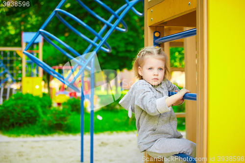 Image of Portrait of a Thoughtful LIttle Girl
