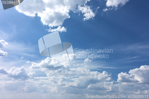 Image of blue sky background