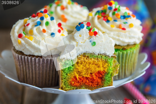 Image of Funny cupcakes for the holiday.