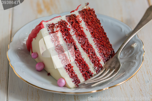 Image of Piece of cake Red velvet.