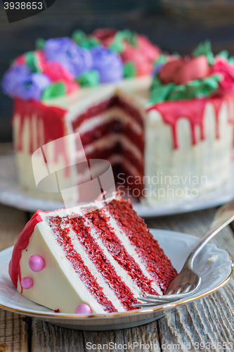 Image of Piece of cake Red velvet.
