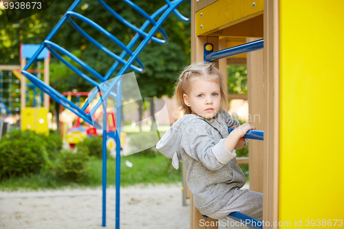 Image of Portrait of a Thoughtful LIttle Girl