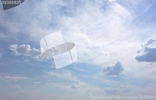 Image of blue sky background