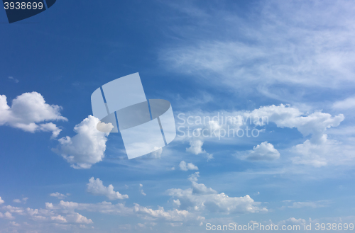 Image of blue sky background