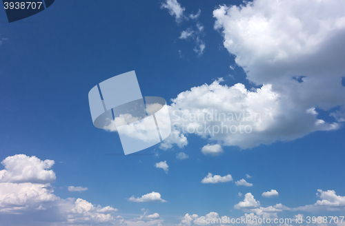 Image of blue sky background