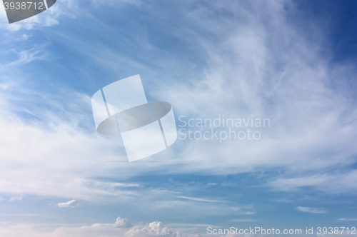 Image of blue sky background