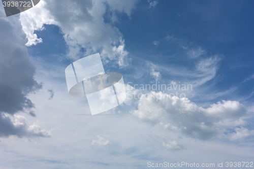 Image of beautiful blue sky