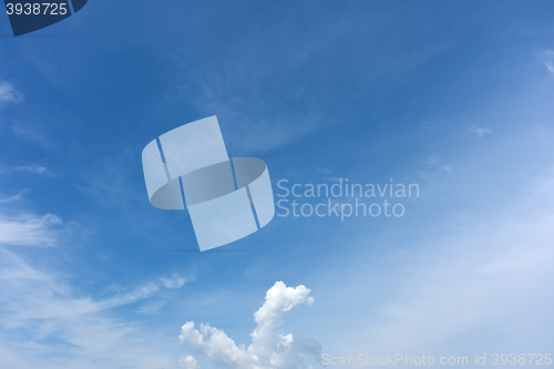 Image of blue sky background