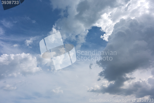 Image of blue sky background