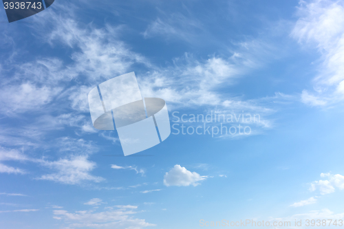 Image of blue sky background