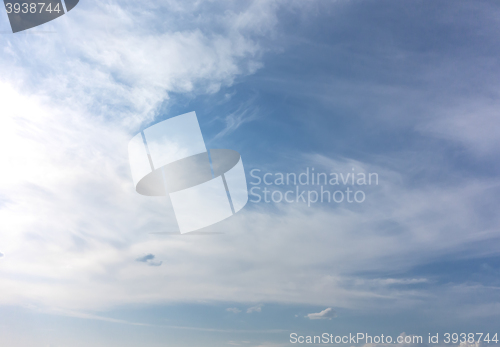 Image of blue sky background