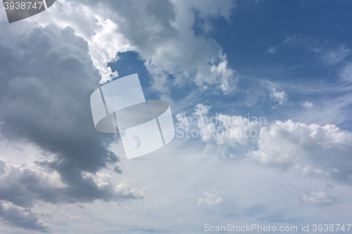Image of beautiful blue sky