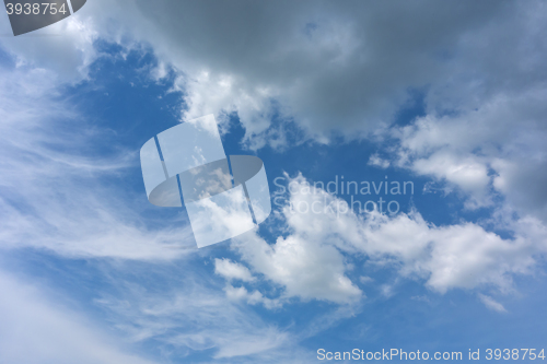Image of blue sky background