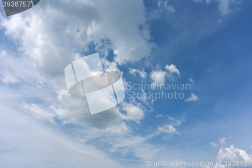 Image of blue sky background