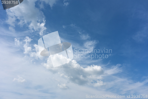 Image of blue sky background