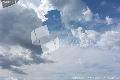 Image of blue sky background