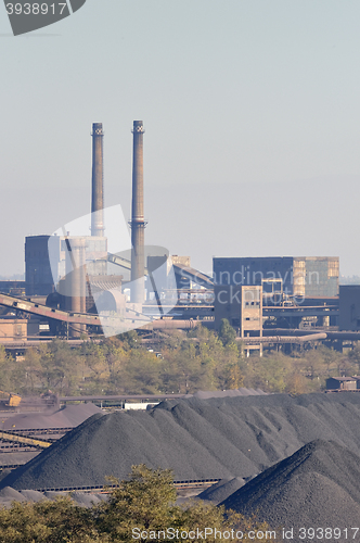 Image of Coal and piles of stones