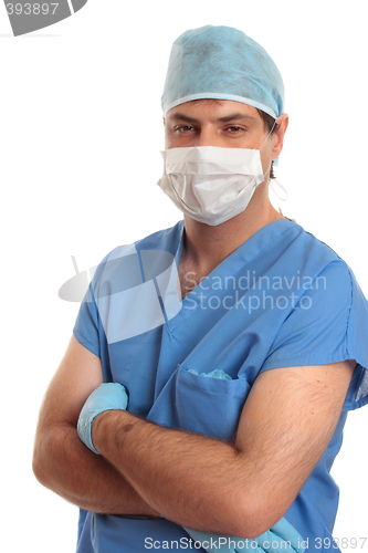 Image of Surgeon in scrubs