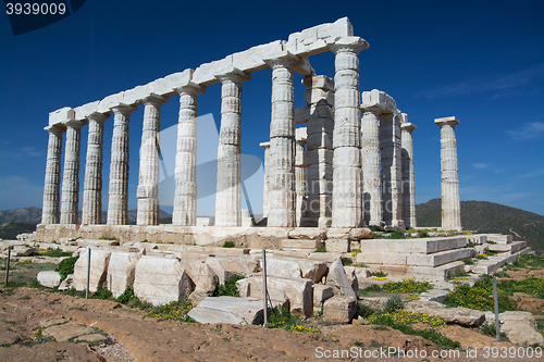 Image of Temple at Cape Sounion, Greece