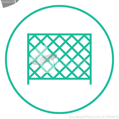 Image of Sports nets line icon.