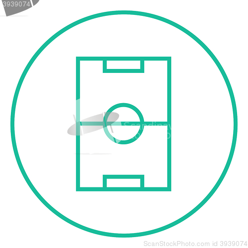 Image of Stadium layout line icon.