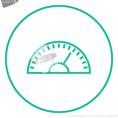 Image of Speedometer line icon.