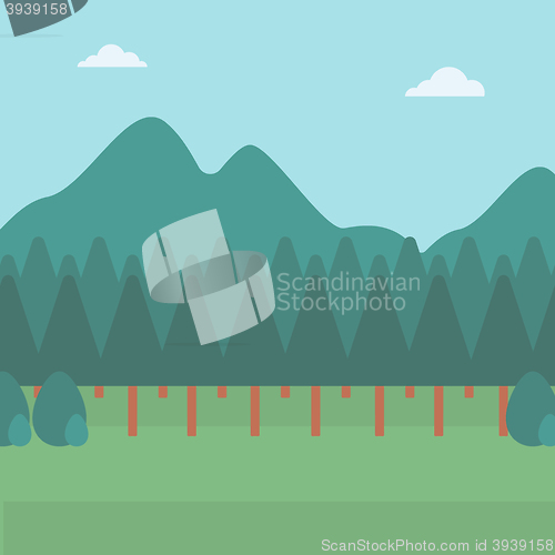 Image of Background of mountain landscape.