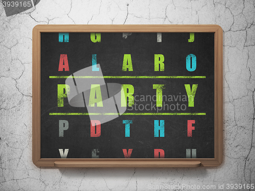 Image of Holiday concept: Party in Crossword Puzzle