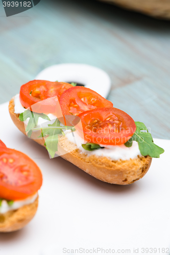 Image of Bruschetta with cottage cheese