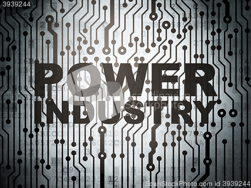 Image of Industry concept: circuit board with Power Industry