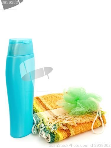 Image of Plastic Bottle And Towel