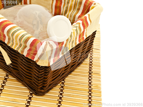 Image of Bottle In Basket