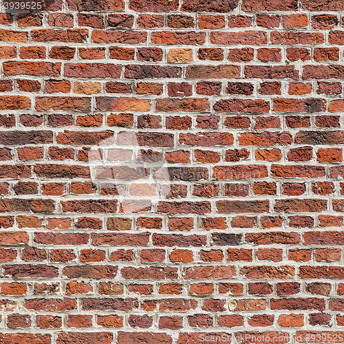 Image of Background of old vintage brick wall.