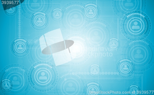 Image of Light blue hi-tech background