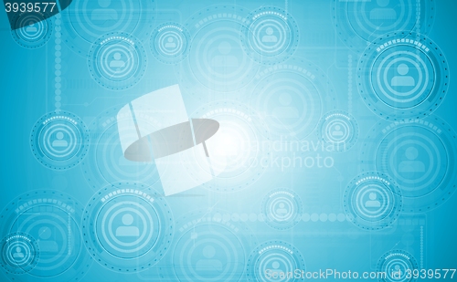 Image of Light blue hi-tech background