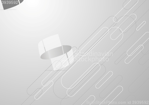 Image of Tech grey geometric background