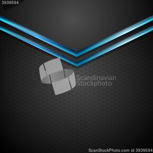 Image of Blue black contrast arrows corporate design