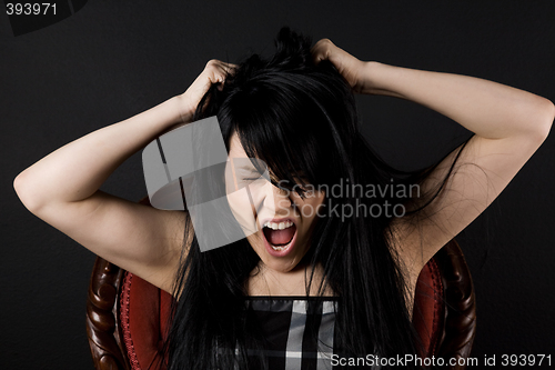 Image of Stressed woman