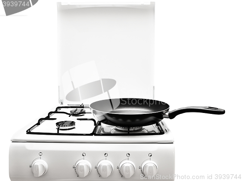 Image of Frying Pan At The White Gas Stove