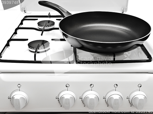 Image of Frying Pan At The White Gas Stove