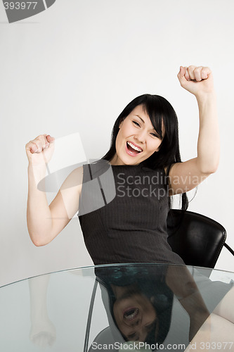 Image of Happy businesswoman