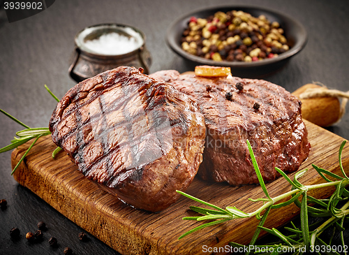 Image of grilled beef steaks