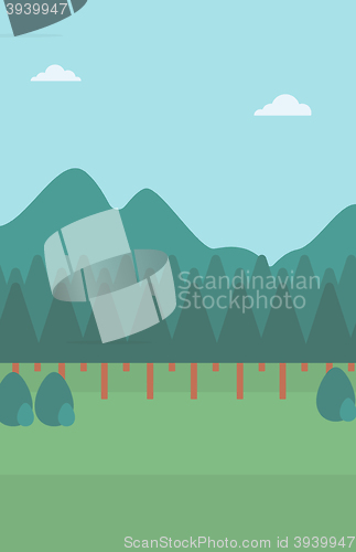 Image of Background of mountain landscape.