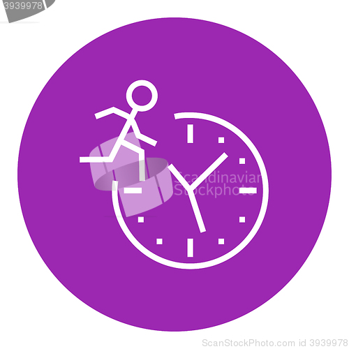 Image of Time management line icon.