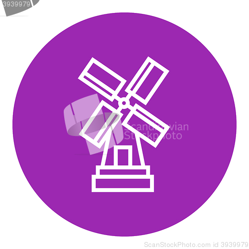 Image of Windmill line icon.