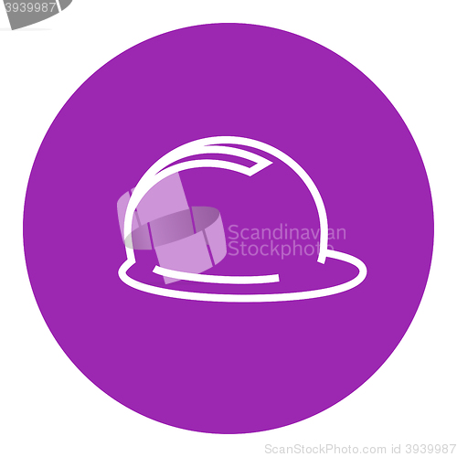Image of Hard hat line icon.
