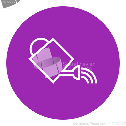 Image of Watering can line icon.