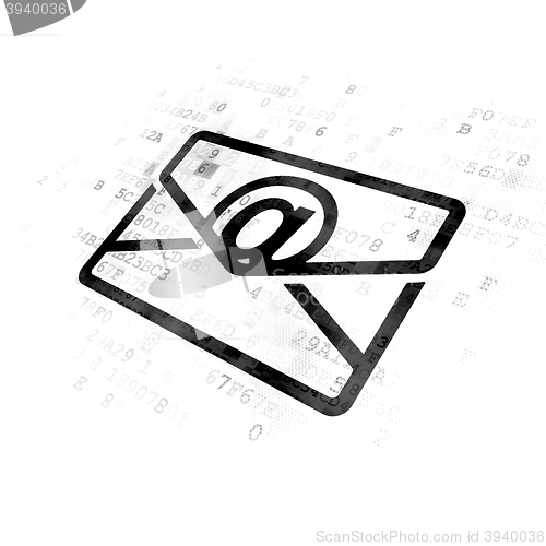 Image of Business concept: Email on Digital background