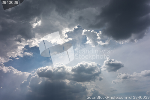 Image of beautiful blue sky