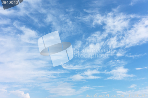 Image of blue sky background